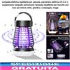 Lampada elettrica repellente per zanzare, zanzariera elettrica UV 2 in 1,
