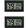 No 2X(Per Lab Misuratori Elettronici di Temperatura e Umidità LCD Stanz3315