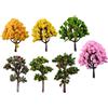 7 alberi artificiali in miniatura, finti alberi per centrotavola fai da te