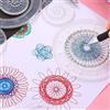 Bellissimo set righello a spirale stencil da disegno spirografo disegni intricat