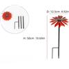 Palo da giardino 50 cm ferro fiore dipinto a mano margherita decorazione uso cor