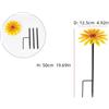Palo da giardino 50 cm ferro fiore dipinto a mano margherita decorazione uso cor