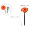 Palo da giardino 50 cm ferro fiore dipinto a mano margherita decorazione uso cor