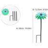 Palo da giardino 50 cm ferro fiore dipinto a mano margherita decorazione uso cor