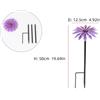 Palo da giardino 50 cm ferro fiore dipinto a mano margherita decorazione uso cor