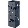 SONGMICS Porta Ombrelli in Metallo, Contenitore per Ombrelli con Vas Wxwe