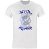 Inter - T-Shirt Bold Collection, Collezione Graffiti, Maglietta da Uomo, Prodotto Ufficiale, Colore Blu, Taglia XL