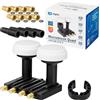 Opticum - Set LNB Monoblocco , 0,1Db,| LNC Direkt 2 Sat Astra 19,2° Hotbird 13°,