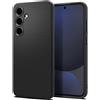 Spigen Custodia Spigen Liquid Air nera per Samsung Galaxy S24 FE.