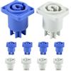 No 2X(Presa Connettore Powercon CA 3 PIN 20A 250 V CA NAC3MPA-1 NAC3MPB-1 Conn1025