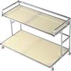 No 2X(1 PC Scaffale Portaoggetti per Vanità A 2 Livelli per Camera da Letto I3U1)