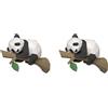No 2X Modello di Carta Animale 3D, Origami Geometrico Panda Sull'Albero per De7703