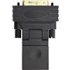 No 2X(Adattatore Compatibile DVI A -Femmina Girevole A 360 Gradi per H1645