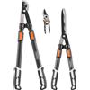 VonHaus Set Cesoie Potatura 3 Pz Troncarami Telescopico Cesoie per Siepi Forbici da