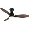 Globo Ventilatore Da Soffitto Efficiente Con Telecomando Gale Nero Ventilatore LED