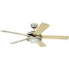 Westinghouse Ventilatore da Soffitto Lampada Con Cordicella Ventola Luce Cometa Titan Argento