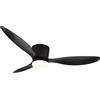 Globo Ventilatore Da Soffitto Piatto Con LED E Telecomando Armano Nero DC Ventilatore