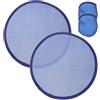 2 Pcs Ventaglio Rotondo Pieghevole Ventolino Portatile Ventilatore Mano
