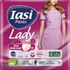 IASI Pants LADY, 12 Mutande Assorbenti Donna monouso, Assorbenza PLUS, Taglia L,
