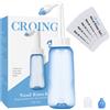 CROING - 40 x Sale + 1 x Neti Lota Bottiglia (300ml) - Irrigatore Nasale per Lav