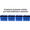 Trustech 4 Batterie al Piombo Cicliche 12V 12Ah per Moto Elettriche e Scooter 48V