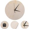 Tondo Legno Orologio Quadrante Dell'orologio Incompiuto Kit Vuoto