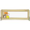 Asalvo | Barriera di sicurezza per bambini, letto da 150 cm 2-1 ringhiera letto per bambini con cinghie regolabili, ideale per letto nido, facile installazione, lavabile e rimovibile (panna, 150 cm