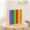Set Abaco con Perline Apprendimento Precoce Abaco Legno Educativo