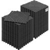 VEVOR Set di 55 Piastrelle per Piscina da Giardino 30 x 30 x 1,5cm, Piastrelle Traforate Nere per Pavimentazione Antiscivolo in PVC a Drenaggio Rapido per Interni & Esterni per Bagno Piscina Giardino