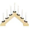 Konstsmide 2262-100 / Candeliere naturale / 7 lampade trasparenti / 230V interno/cavo bianco