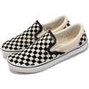 Vans V98CLA Slip On Ivory Black White Checkerboard Men Casual Shoes 466091-0001