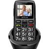 artfone C1+ Nero - Telefono Cellulare per Anziani con Tasti Grandi丨Volume alto丨F