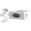 Fujitsu MicroConnect - 4 Way Schuko, 2 USB A Ports, 1 USB-C Port, Power Cube - With 1,5m