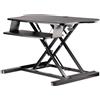 StarTech.com Corner Sit Stand Desk Converter with Keyboard Tray - Large Surface (35 x 21) - Height Adjustable Ergonomic Desktop/Tabletop Standing Workstation - Supports Dual Monitors (ARMSTSCORNR)