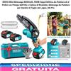 SEESII Mini Motosega a Batteria 8000Mah per Potatura 900W 6 Pollici con Pompetta Olio