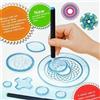 Set giocattolo spirografo interattivo e divertente 28x stencil per disegno creat