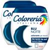 Grey 2x Coloreria Italiana Colorante per Tessuti per Lavatrice Colore Blu Notte Ravvi