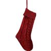 Christmas Stockings Borsa regalo di Natale calze fiori a maglia per decorazione stagionale