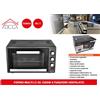Forno Fornetto Multifunzione Elettrico Ventilato 45 Litri Potenza 1450W Inter...