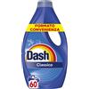 Dash Detersivo Liquido Lavatrice, 60 Lavaggi, Classico, Rimuove Le Macchie, Igie