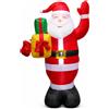 Babbo Natale in Piedi Autoportante Babbo Natale Gonfiabile con Sacco