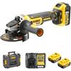 DEWALT SMERIGLIATRICE ANGOLARE BRUSHLESS 18V + 3 BATTERIE 5.0 Ah - DEWALT - DCG405P3-QW