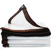MYXKHYLL Telone trasparente resistente con occhielli, 3 m x 3 m, impermeabile, in PVC, sp