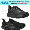 Hoka One One Hoka Clifton 10 Wide Road Running Nero Nero 1162032-BBLC Taglia Uomo