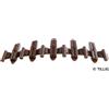 Tillig Borsa Di 20 Fishplates Isolanti (Marrone) OO9 / HOe Tillig 85502