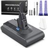 Keenstone Batteria per Dyson V8, 6500mAh Batteria di Ricambio per Dyson V8 Absolute Fluffy Animal SV10 Motorhead Slim Fluffy Total Clean Extra con 2 Filtri