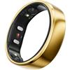 RingConn Gen 2 Anello Intelligente, Monitoraggio OSA, Nessun Abbonamento all'App, Batteria 12 Giorni, Tracker Stress, Frequenza Cardiaca, Salute Femminile, Android e iOS (12,Oro Reale)