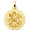 FMF Pendente Oro 18K 750 Mls. Medaglia San Giorgio 20 MM 2,80 Grammi