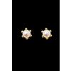 Orecchini Oro 18k 750 Con Perle E 6 Garras 8,4 MM Rif:12912-0-1