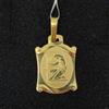 SR Collana In Oro 18 K 750 MLS. Oroscopo Vergine, Forma Di Pergamena.